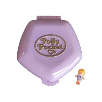 Polly Pocket At The Burger Stand Dose Lila Bluebird 1992  