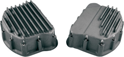 CUSTOM CYCLE ENGINEERING Finned Rocker Covers - Natural FRC Fits 2003-3