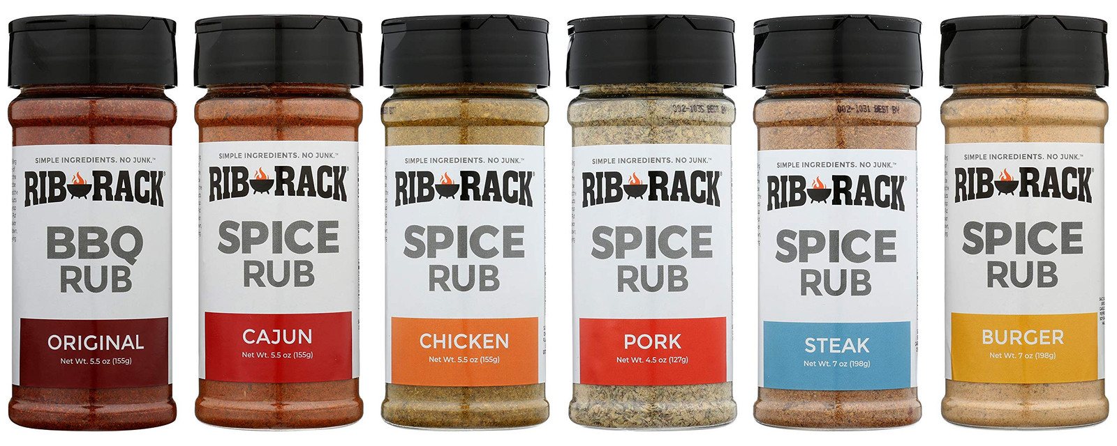 Dry Spice Rub Variety Pack, 6 Count - Meat Seasoning for BBQ, Grill, Smoker -...