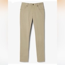 French Toast Boys' Adjustable Waist 5 Pocket Stretch Slim Taper Fit Pant Khaki