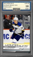 2024 Upper Deck Zachary Bolduc RC #201 Young Guns Graded FCGS 10 GEM MINT