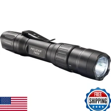 Pelican 7600 Rechargeable Tactical Flashlight Black - Bright LED, Durable