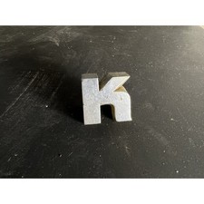 Vintage Original 1951-52 Packard 200 300 Emblem Single Letter K Hood Ornament