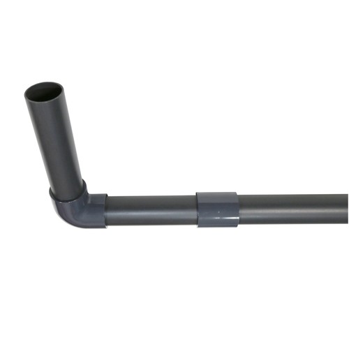 HAF® 1 Meter PVC-U Druckrohr Grau 50mm Rohr Kleberohr PVC Fittings PN 10 - Bild 8 von 8