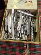 Vintage Hair Curlers And Clips. Box Full. See Pics