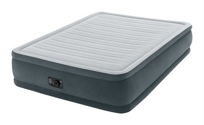 Intex 64413ED Dura-Beam Comfort Plush Queen Air Mattress with Internal Pump
