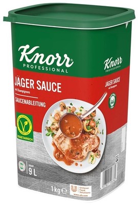 Knorr Jägersauce mit Champignons - 1 kg für 9 Liter Soße