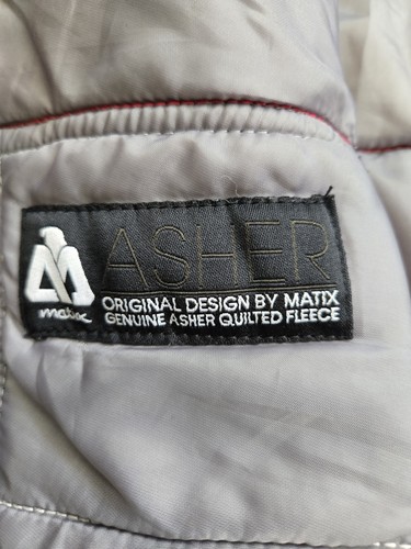 Matix Felpa con Cappuccio Giacca Uomo M Sbiadita Nera Riga Full Zip Trapuntata Skateboard - Foto 11 di 16