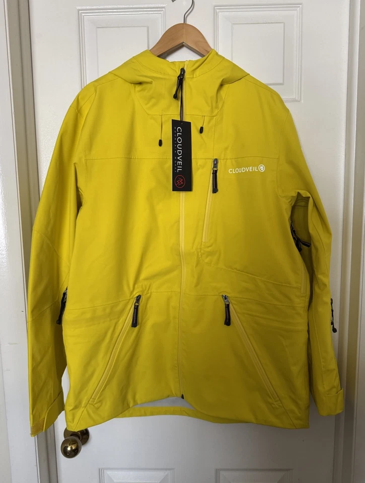 Chaqueta de esquí Cloudveil mediana Koven para hombre chaqueta de esquí fresca Cyber Yellow CVY258PS Foto 2 de 4