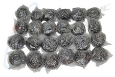 Lot of 24 Stainless Steel Scrubbers D104 50 g...