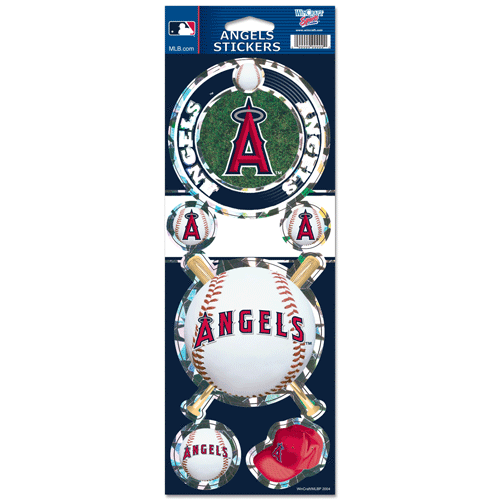 Los Angeles Angels of Anaheim Stickers Prismatic Reflective Decals - Picture 1 of 1