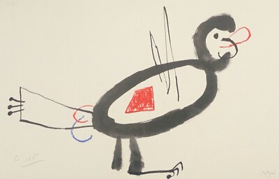 Joan Miro Enfance Von Ubu Vogel 1972 Heliogravur Kunstedition 1987