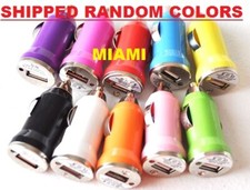 98-PC 12V Car Cigarette Lighter Plug Socket 5V USB CHARGER Outlet Power Adapter