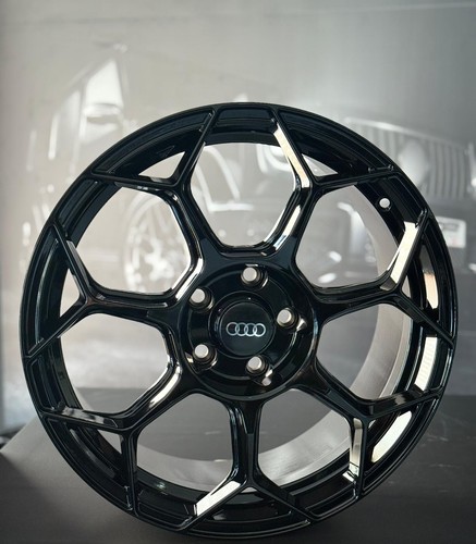 KIT 4 CERCHI IN LEGA AUDI 8X18 5X112 ET45 66,60 GMP RACEWAY NERO CORSA - Imagen 2 de 8