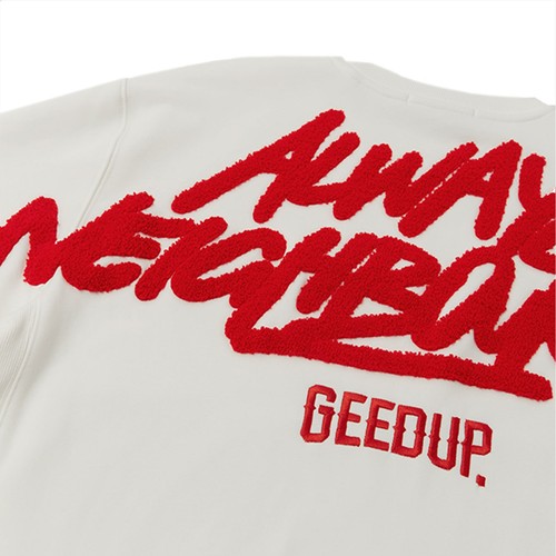 Geedup Always Neighbourhood Crewneck 'White / Red' (2024) - Picture 4 of 4