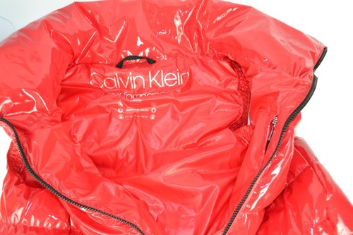 Nwt Calvin rosso lucentezza Performance colore medio delle Canotta con Klein lucida donne f7PqUfCn