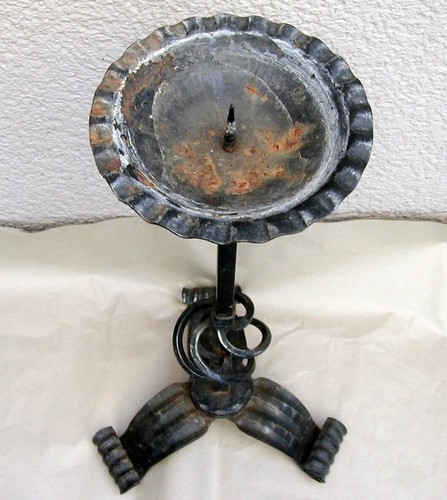 Kerzenständer Kerzenleuchter Schmiedeeisen Handarbeit. Großer Kerzenhalter 64cm - Bild 6 von 11
