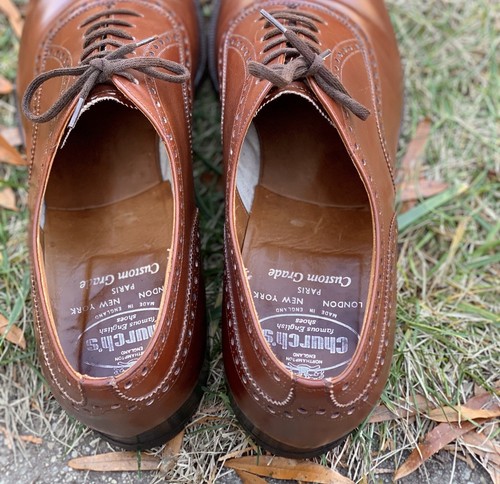 Churchs maßgefertigte braune Diplomat Oxford Schuhe 11,5 D - Bild 8 von 11