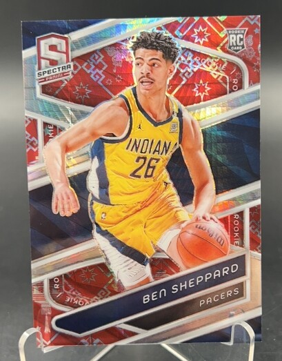 Ben Sheppard 2023-24 Panini Spectra 6/8 Firework Hyper Rookie RC Pacers #129