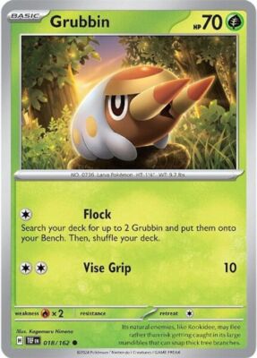 Pokemon Grubbin (18/224) Temporal Forces LP