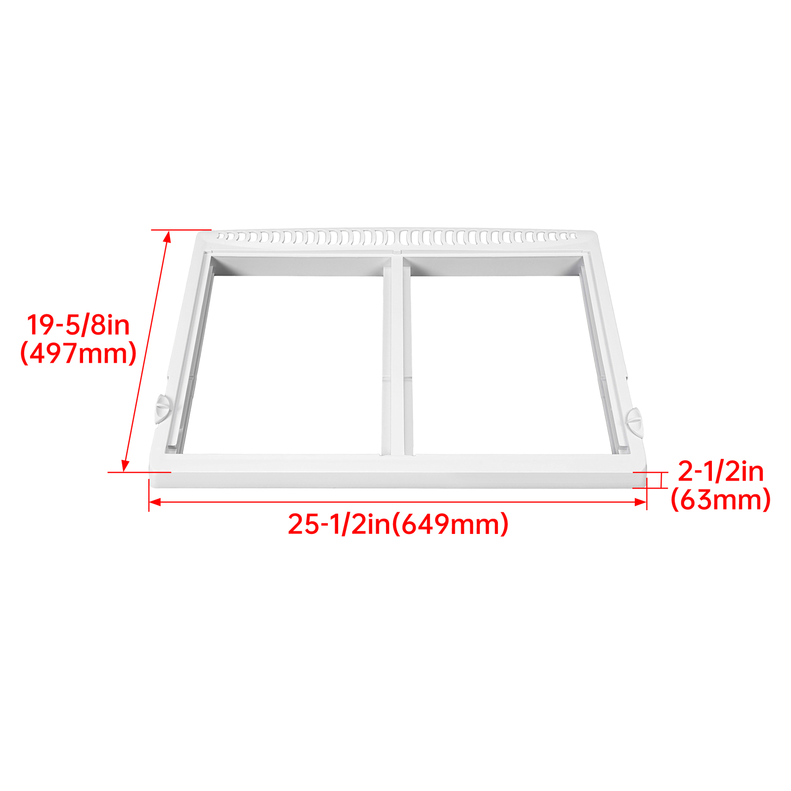 Crisper Pan Drawer Cover Frame Compatible with Frigidaire Refrigerator 240364787