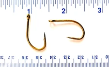 100 Gerry's Tackle 9174 2X  Flyliner O'Shaughnessy Bronze Live Bait Hooks Sz 1/0