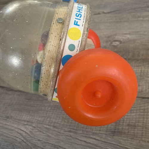 Vintage Fisher Price Pop Corn Popper Schiebespielzeug Kleinkind 80er Jahre - Bild 10 von 13
