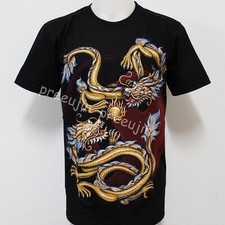 T Shirt Chinese Dragon Yin Yang D15 Size M-XXL