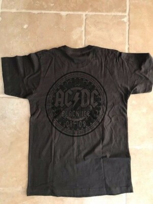 AC/DC Black Ice Tour Shirt--Original & Authentic--NEW!!--Men's