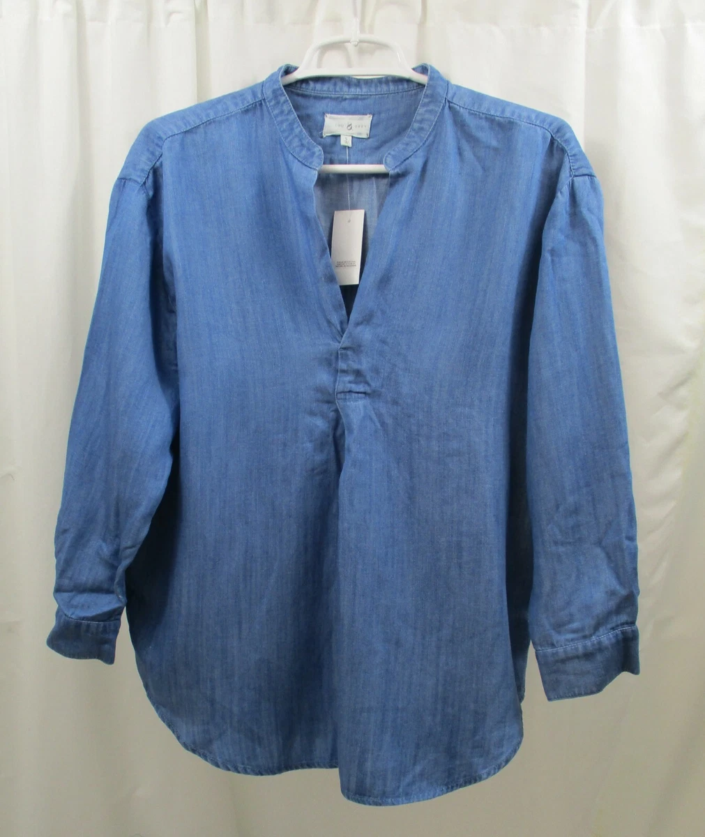 grey chambray shirt women's