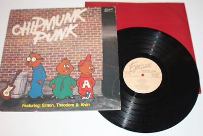 The Chipmunks - Chipmunk Punk 1980 Vinyl New Wave LP Alvin, Simon