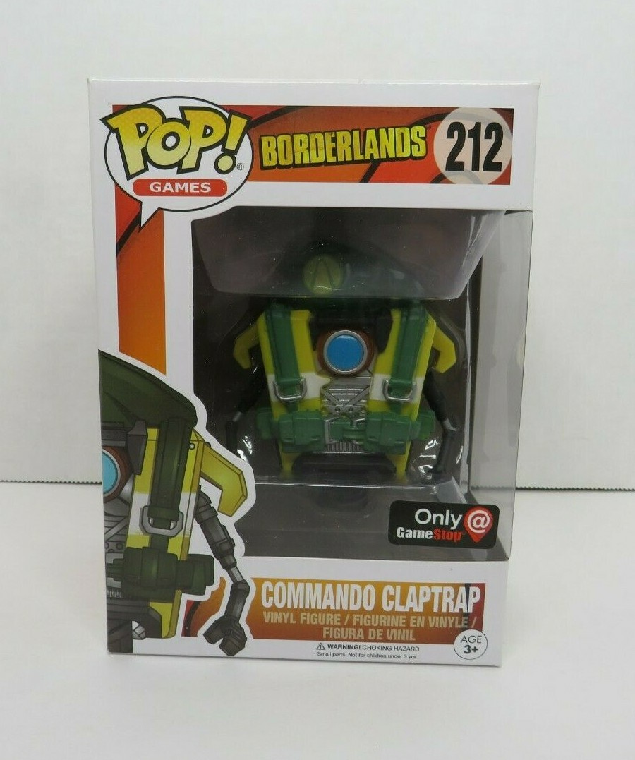 En Oferta Commando Claptrap Borderlands Funko Pop Juegos Gamestop Exclusivo Sin Usar, En Caja Nuevo 212