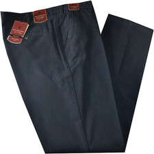 Pantalone uomo taglie forti 59 61 63 65 67 69 71 73 75 calibrato invernale blu
