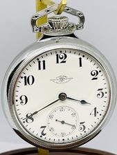 1908 BALL Hamilton 18S 19J Grade 999G Model 1A Display Railroad Pocket Watch Run