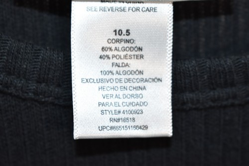 Emily West Dress Black & Gray Size 10.5 Girl's Plus - Picture 6 of 7