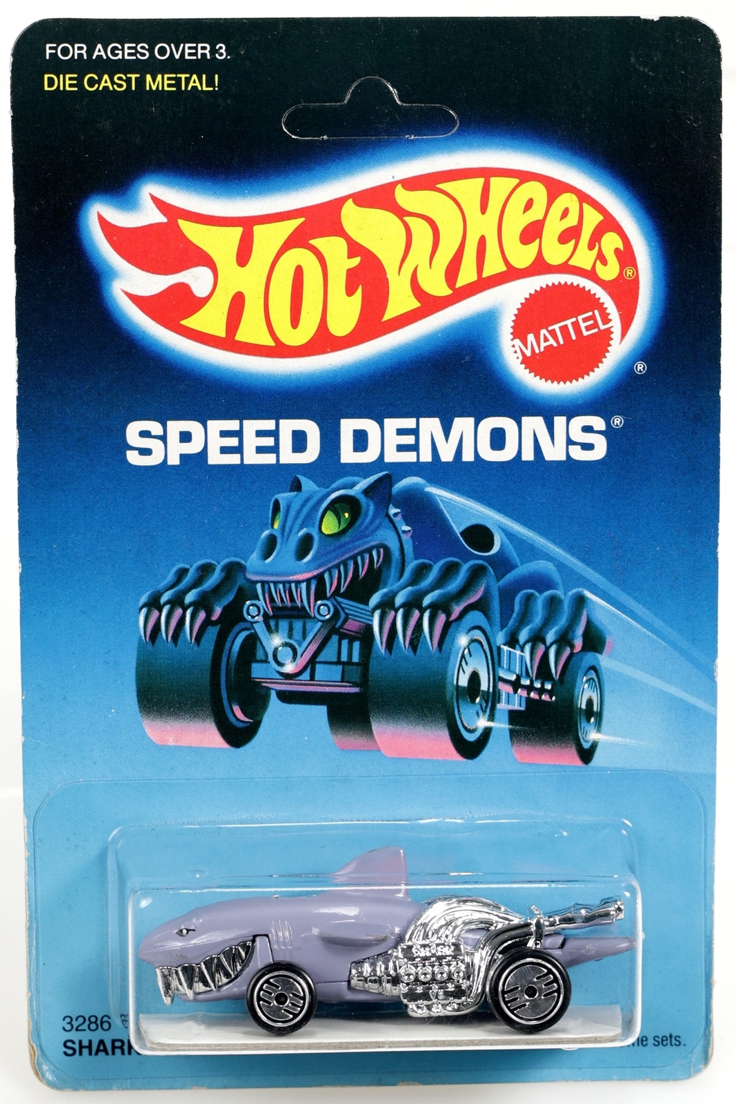 Vintage Hot Wheels Sharkruiser Speed Demons Series #3286 NRFP 1986 Gray UH 1:64