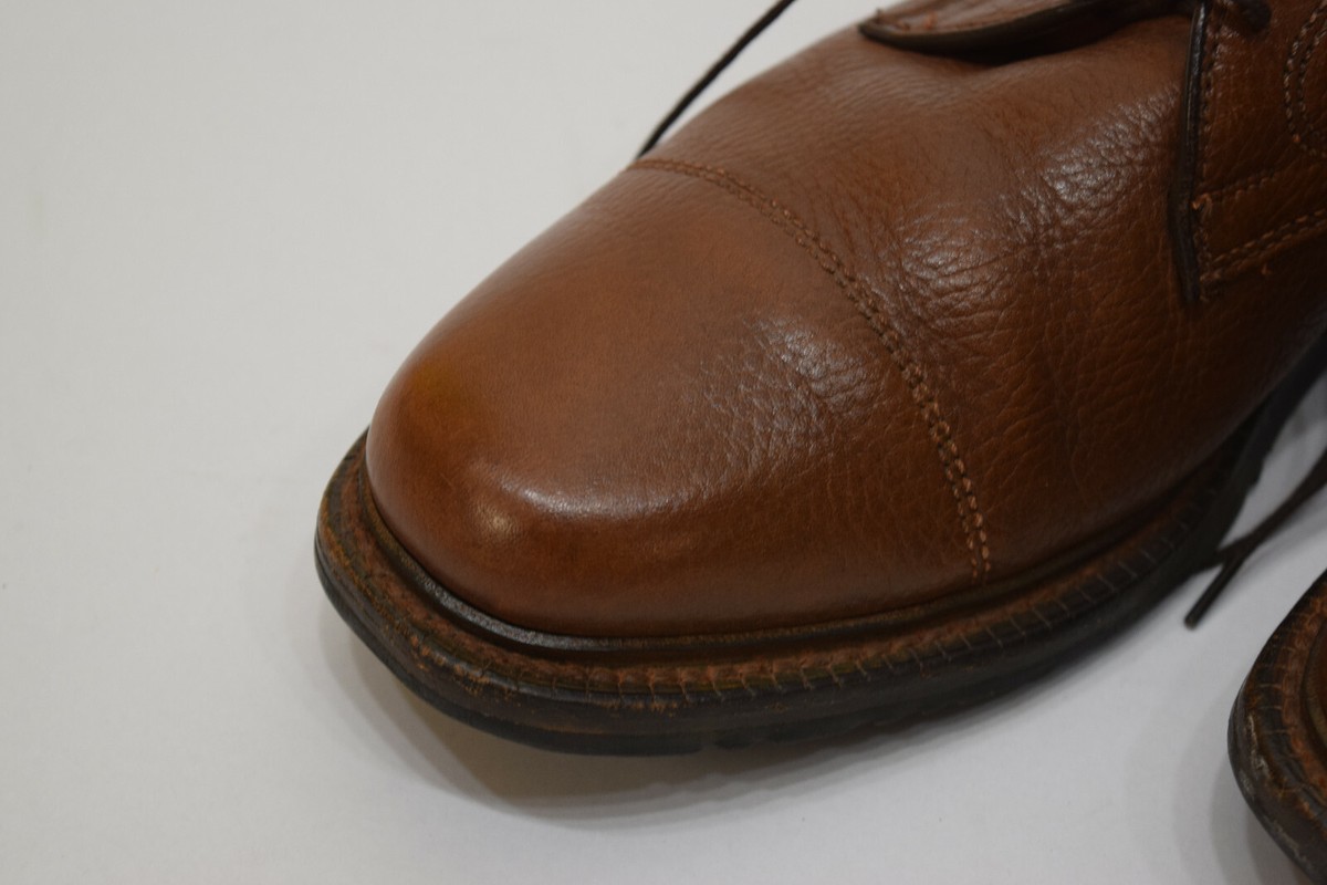 Allen Edmonds Becker Pebbled Leather Cap Toe Oxfords 8.5 D Cognac Brown Allen Edmonds Becker Oxford Dress Shoe Men main image 2