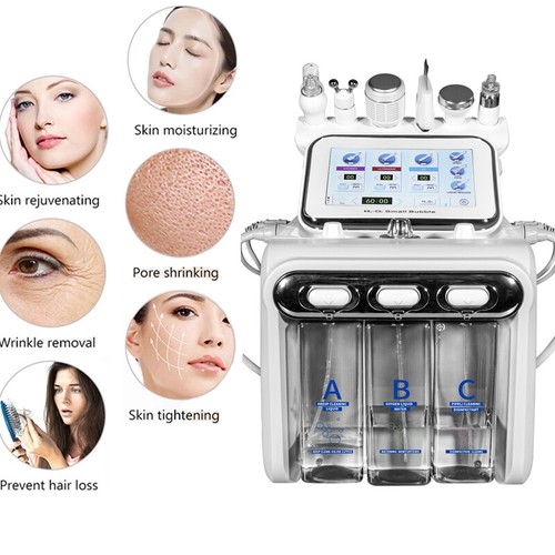 Small Bubble Facial Skin Cleaning RF Water Hydro Demabration Oxygen Peel Machine - Picture 4 of 11