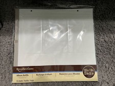 Recollections 12.81x11.69 Scrapbook Album Refill Pages - 10 sheets -- NEW 