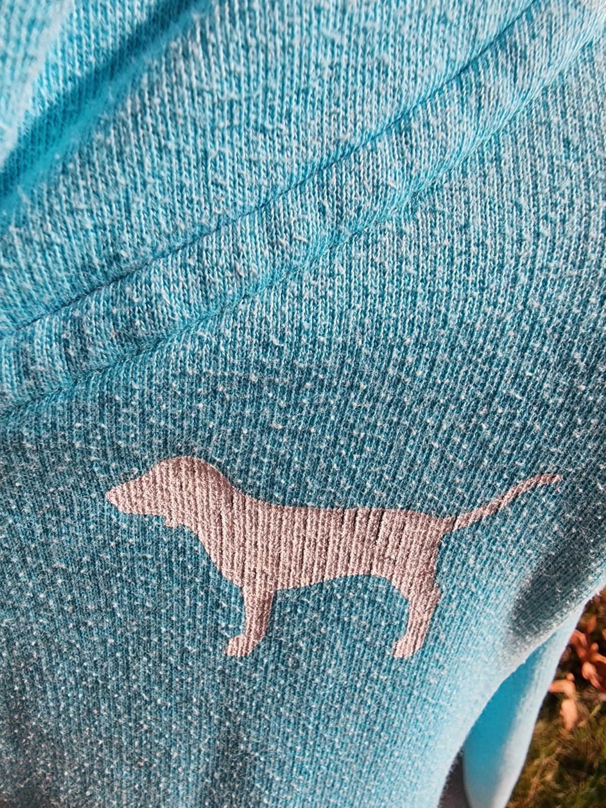 UNDERCOVER Victoria Secret Felpa con Cappuccio CHIUSURA ZIP Colore Blu Cielo Taglia Large LOVE