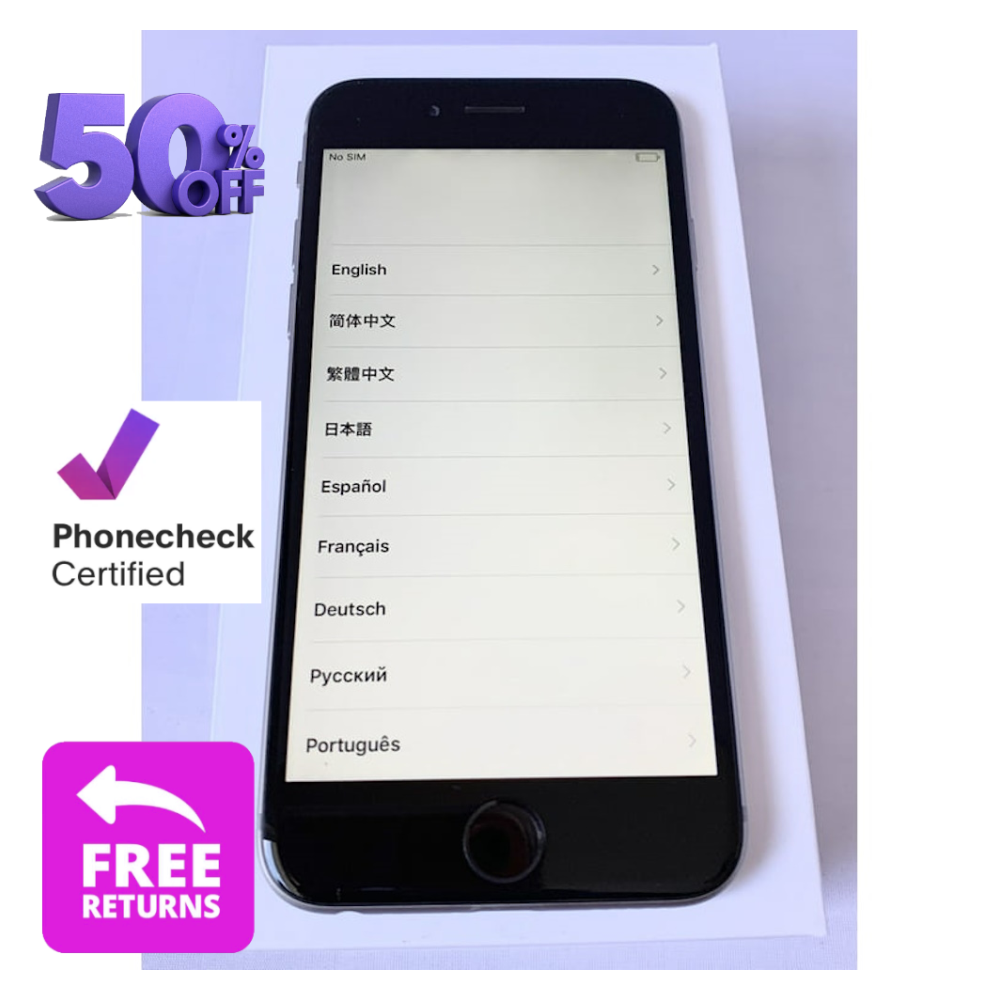 Apple iPhone 6 16GB/128GB Unlocked - Silver, Gold, Space Gray