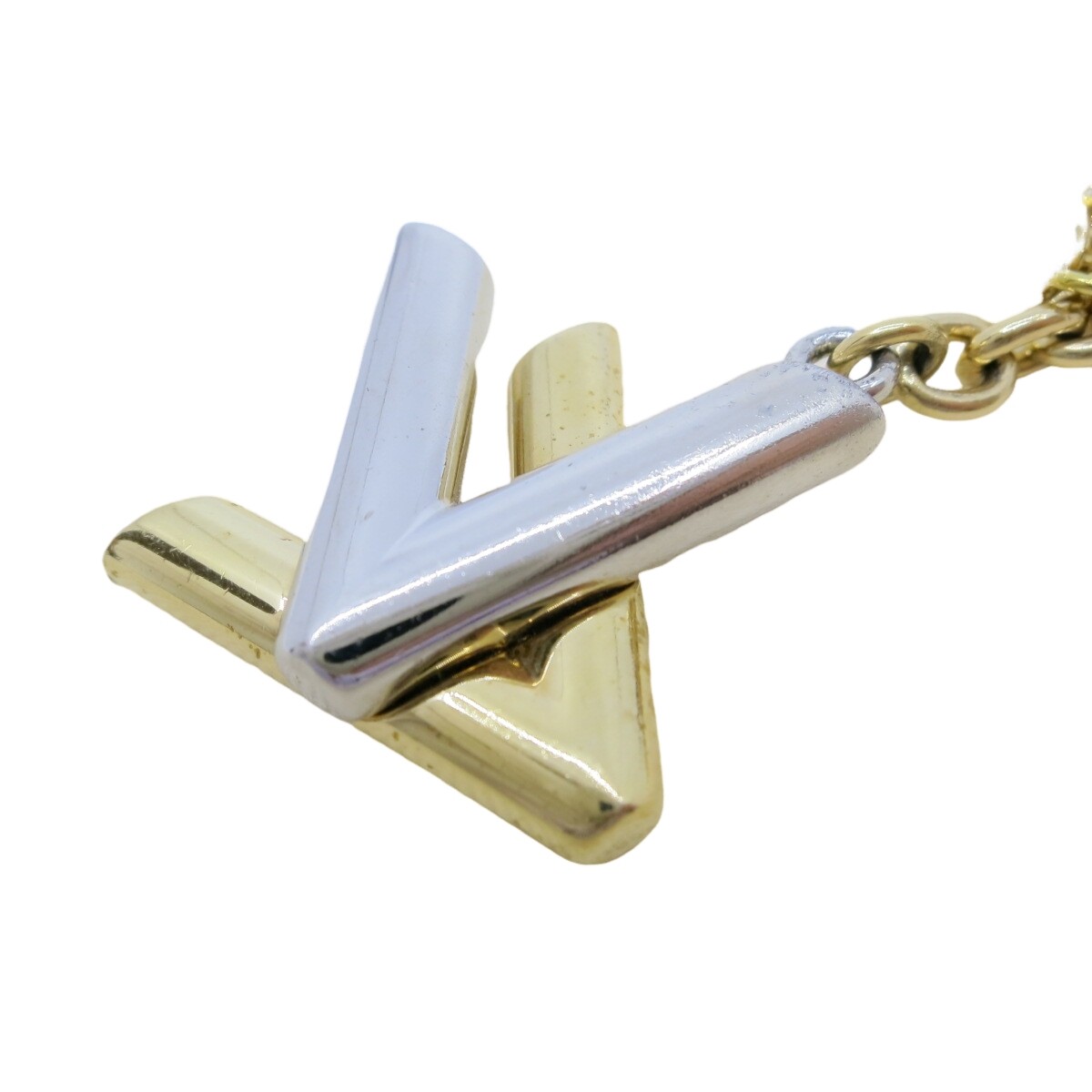 Auth LOUIS VUITTON Charm Portoclet Twist Line Stone Bag