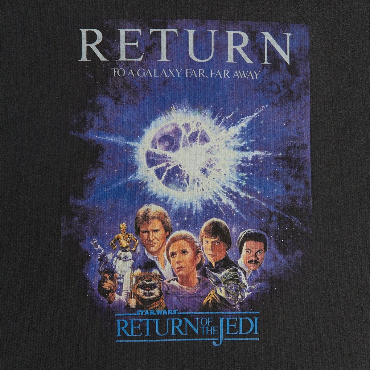 Size XL Kith Star Wars Return of The Jedi Vintage Poster Tee IN 