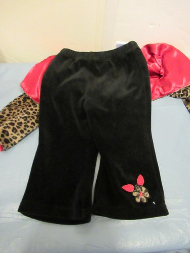 P42) Minnie Mouse Girls Disney 3 Piece Outfit 18 Month Vellore Pants Top Jacket - Picture 8 of 10