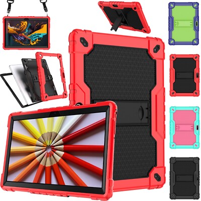 For Pritom M10 10'' Tablet Hybrid Shockproof Kids Friendly Protective Case