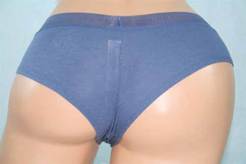 Purple Victoria's Secret Cheeky Panty w the Name on a Sheer Mesh Waistband - S - Picture 2 of 3