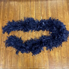 12- Navy Blue Feather Boa 72in