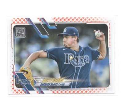 2021 Topps Orange Star Brendan McKay Future Stars Rays #257 /99