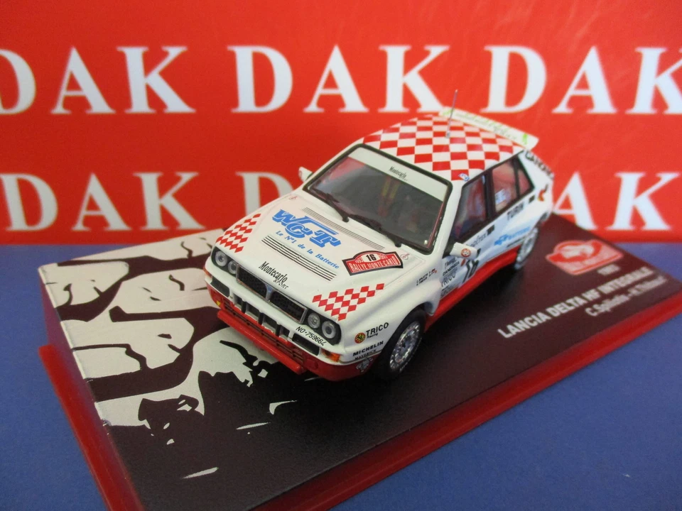 Die cast 1/43 Modellino Auto Lancia Delta HF Integrale Rally Monte Carlo 1993 - Immagine 2 di 4