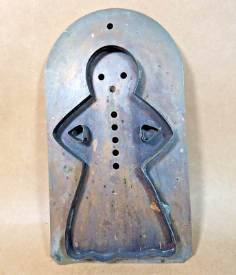 Vintage Primitive Large Gingerbread Cookie Cutter Christmas Farm Decor